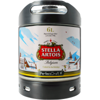 Fût bière Perfectdraft 6L Stella Artois Holidays