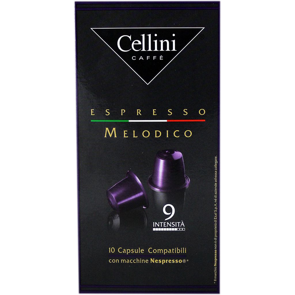 Capsule Espresso Cellini  Melodico 9 pour machine Nespresso